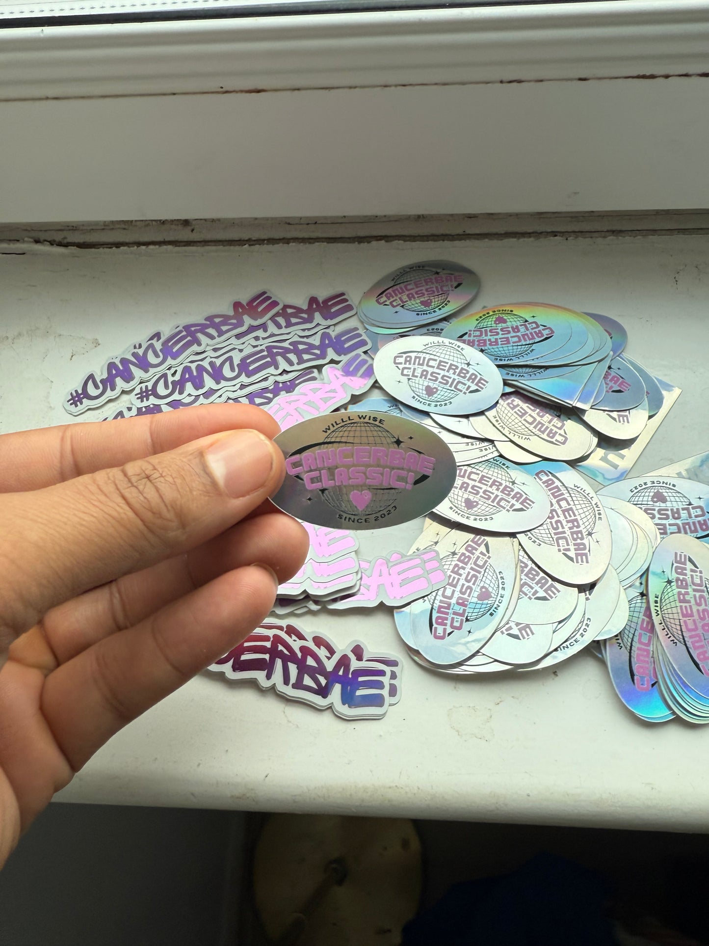 CancerBae Classic Holographic Sticker