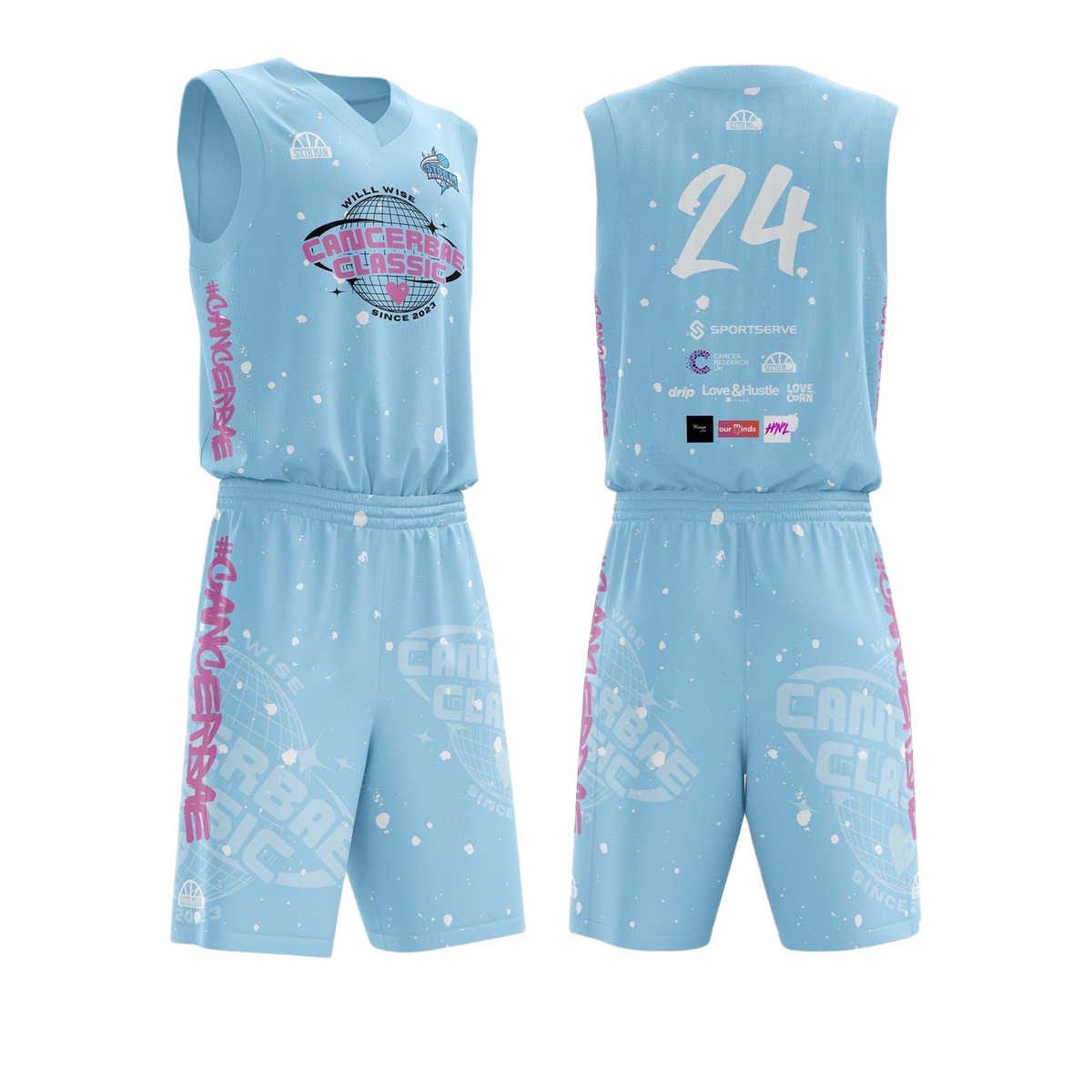 CancerBae Classic 3 Shorts Teal
