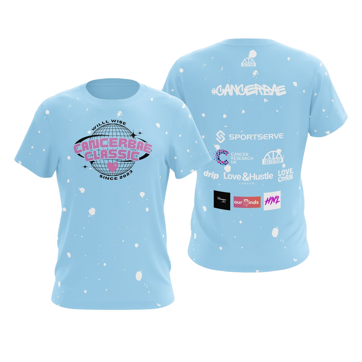 CancerBae Classic 3 Top Teal