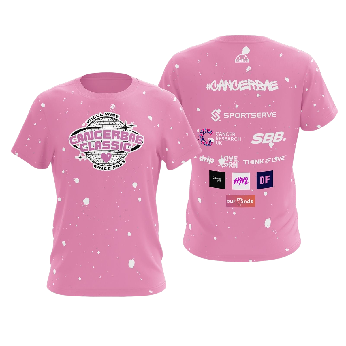 CancerBae Classic 3 Top Pink