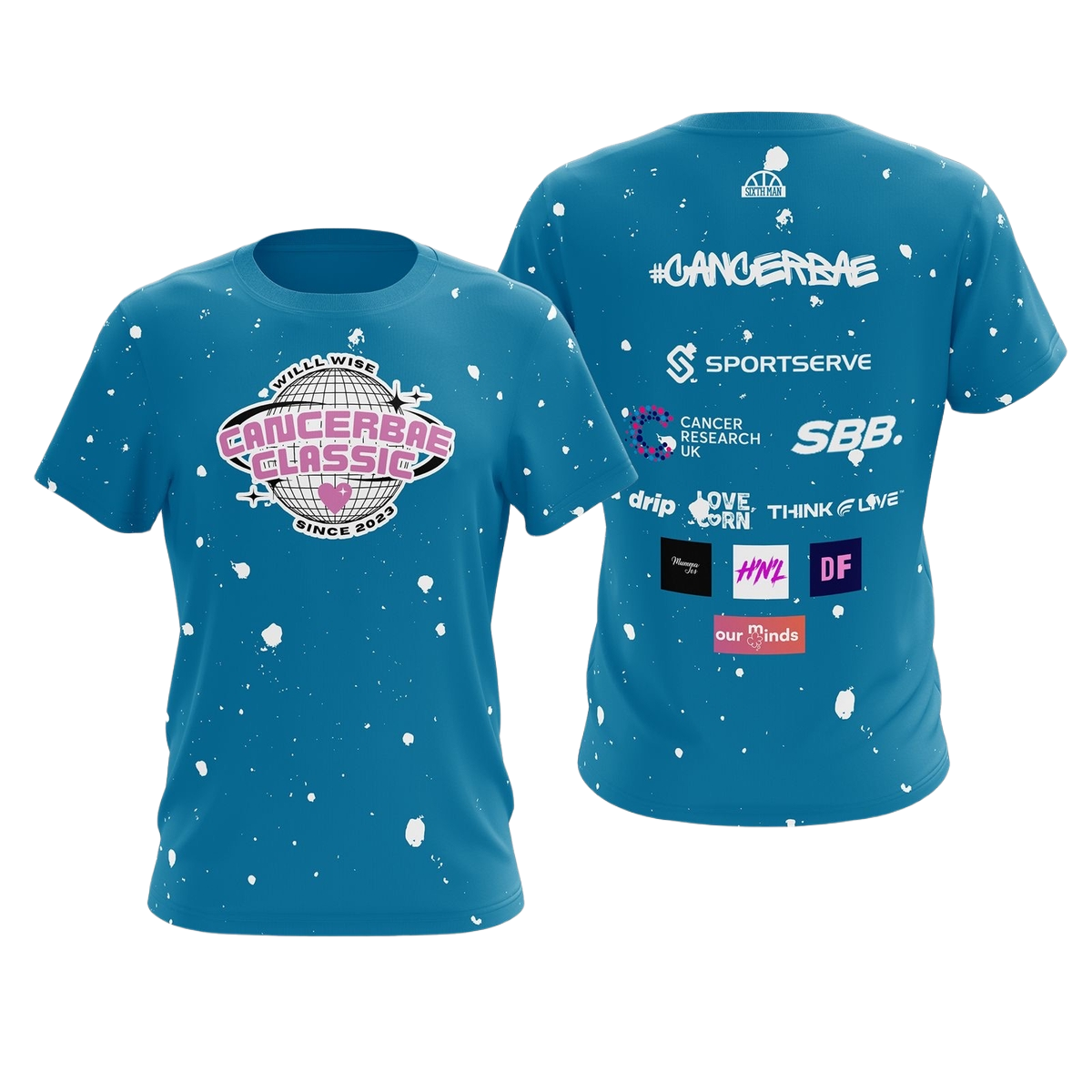 CancerBae Classic 3 Top Blue