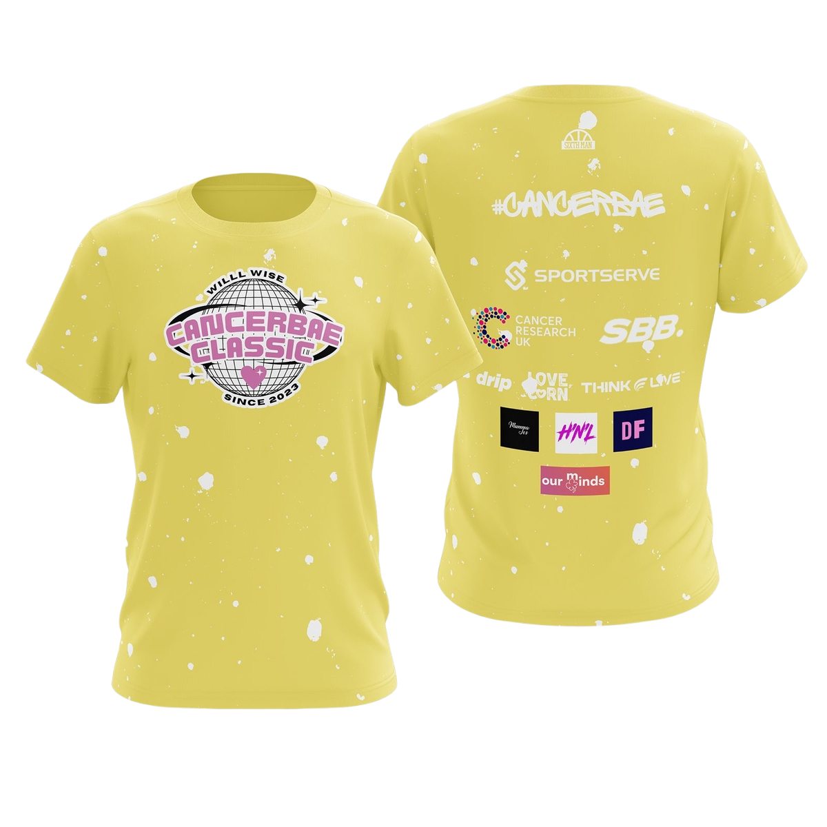 CancerBae Classic 3 Top Yellow