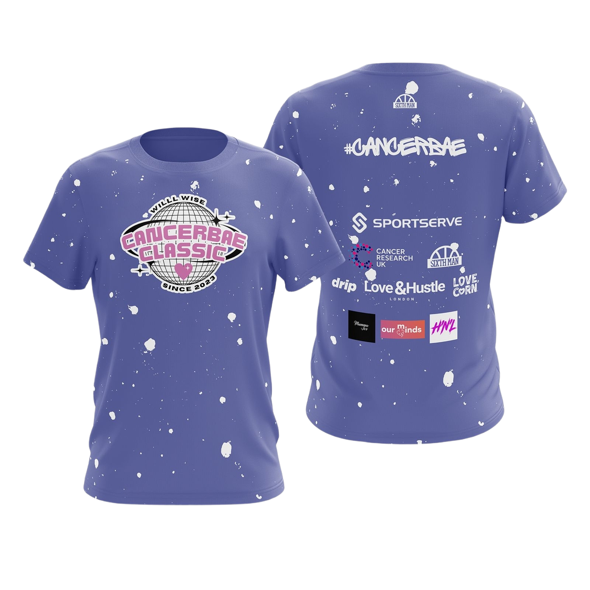 CancerBae Classic 3 Top Purple