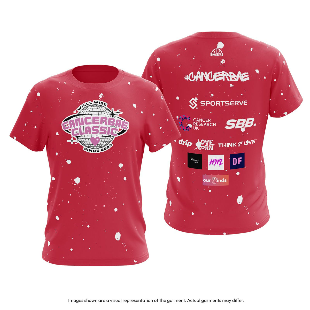 CancerBae Classic 3 Top Red